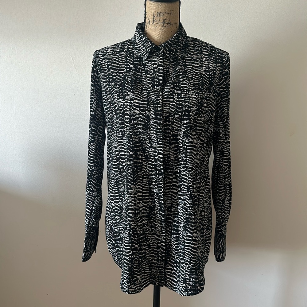 Nine West Drapey Button Down Shirt
